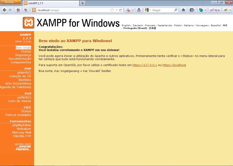 Xampp for windows